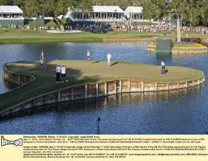May 11, 2012 - Vedra Beach, Florida, U.S. - MATT KUCHAR putts on the 17th green during round 2 of THE PLAYERS Championship held at THE PLAYERS Stadium course at TPC Sawgrass in Ponte Vedra Beach. Golf 2012 - THE PLAYERS Championship Round 2  - ZUMAr11