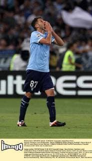 Antonio Candreva Lazio Celebration Roma 13 05 2012 Stadio Olimpico Football Calcio Serie A 2011 12 Lazio Roma vs Inter Mailand - PaoloxNucci