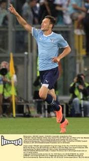 13.05.2012. Olympic Stadium, Rome, Italy. Serie A Tim 2011 2012 SS Lazio Rom vs FC Inter Mailand; Libor Kozak celebrates after scoring during the match between SS Lazio vs Inter xEmanuelexPennacchiox  ActionPlus11275482