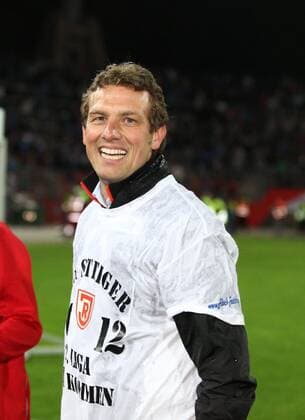 Markus WEINZIERL (SSV Jahn Regensburg) freut sich wahnsinnig, Jubel, Freude, Emotionen 14.05.2012, GER, 2. Bundesliga, Relegation, Saison 2011 2012, Karlsruher SC vs SSV Jahn Regensburg