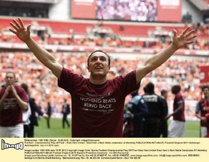 Football - Championship Play off Final - West Ham United - West Ham s Mark Noble celebrates at Wembley 