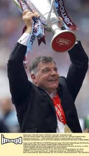 West Ham United manager Sam Allardyce celebrates his side s win - NPower Football League Championship Play-Off - - EDITORIAL USE ONLY. No use with unauthorised audio, video, data, fixture lists, club league logos or live services. Online in-match use limited to 120 images, no video emulation. No use in betting, games or single club league player publications.