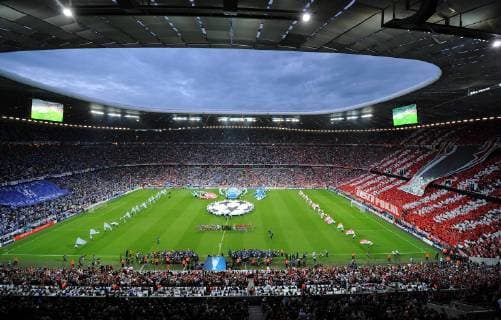 FUSSBALL SAISON 2011 2012 CHAMPIONS LEAGUE FINALE FC Bayern München - FC Chelsea 19.05.2012 Showprogramm vor dem Spiel in der Allianz Arena  FUL7190512211