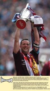 Blackpool v West Ham United - Championship Play-off Final . . 19.05.12 Kevin Nolan (West Ham) celebrates winning the Championship Play-off Final. 