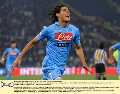 Rom 20 05 2012 - Finale Coppa Italia Juventus Turin - SSC Neapel: Torjubel Edinson Cavani 