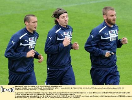 Giorgio CHIELLINI, Riccardo MONTOLIVO, Daniele DE ROSSI (ITA) - Florenz 23 05 2012 allexsabba