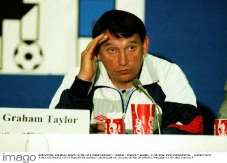 Football : England v Sweden, 17 06 1992. Euro Championships. - Graham Taylor 