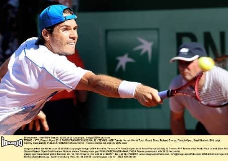TENNIS - ATP, French Open 2012 PARIS,FRANKREICH,25.MAI.12 - TENNIS - ATP Tennis Herren World Tour, Grand Slam, Roland Garros, French Open, Qualifikation. Bild zeigt Tommy Haas (GER). 