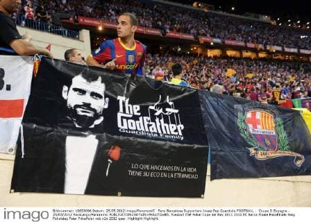 Fans Barcelona Supporters Josep Pep Guardiola FOOTBALL : Coupe D Espagne - 25 05 2012 PacoLargo Panoramic 