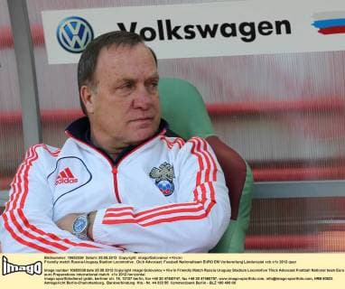 Friendly match Russia-Uruguay.Stadion Locomotive . Dick Advocaat