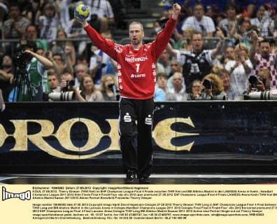 KÖLN, 27.05.2012, Thierry Omeyer (THW Kiel) im EHF Champions League Final 4 Finale zwischen THW Kiel und BM Atletico Madrid in der LANXESS Arena in Koeln