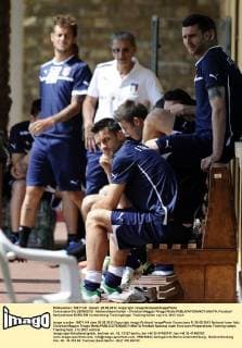 Coverciano (Fi) 28 05 2012 - Nationalteam Italien - Christian Maggio-Thiago Motta 