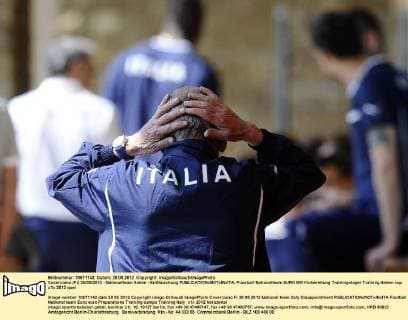 Coverciano (Fi) 28 05 2012 - Nationalteam Italien - Enttäuschung 
