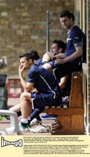 Coverciano (Fi) 28 05 2012 - Nationalteam Italien - Christian Maggio-Thiago Motta 