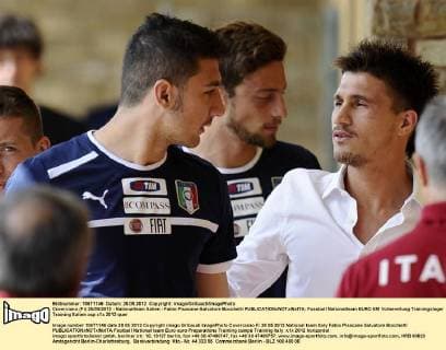 Coverciano (Fi) 28 05 2012 - Nationalteam Italien - Fabio Pisacane-Salvatore Bocchetti 