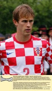 Testspiel NEUBERG, 28.MAI.12 - FUSSBALL - IFCS, Trainingslager Nationalmannschaft Kroatien, Vorbereitung auf die UEFA Europameisterschaft 2012 , EURO 2012, Freundschaftsspiel, Kroatien vs Thermenauswahl Neuberg. Bild zeigt Ivan Strinic (CRO). 