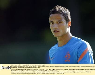(L-R) Ibrahim Afellay of Netherlands Training 2011 2012 xVIxHenkxJanxDijksxIVx 950095