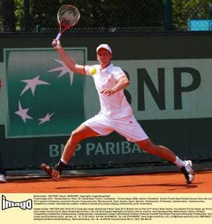 French Open 2012, Roland Garros, Paris, ITF Grand Slam Tennis Tournament , Florian Mayer GER), Aktion, Einzelbild,