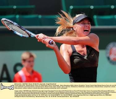 French Open 2012, Roland Garros, Paris, ITF Grand Slam Tennis Tournament , Maria Sharapova (RUS), Aktion, Einzelbild,