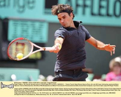 Roger Federer, SUI, during second round of French Open 2012 in Paris; 30 05 2012 -