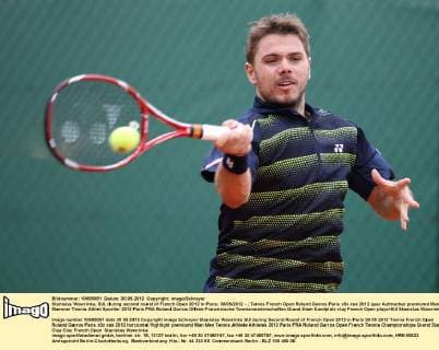 Stanislas Wawrinka, SUI, during second round of French Open 2012 in Paris; 30 05 2012 -