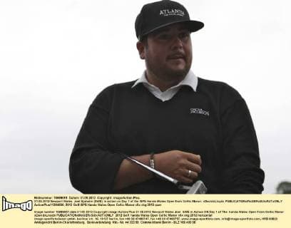 31.05.2012 Newport Wales. Joel Sjoholm (SWE) in action on Day 1 of the ISPS Handa Wales Open from Celtic Manor. xDavidxLloydx  ActionPlus11284656