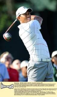31 May 2012: Tiger Woods tees off the number ten during the Memorial Golf Tournament first round of play at Muirfield Village Golf Course in Dublin, OH. GOLF: MAY 31 PGA Golf Herren - The Memorial Tournament Icon154120531007 EDITORIAL USE ONLY