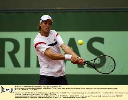 01.06.2012 Paris, France. Andreas Seppi in action on day 6 of the French Open Tennis from Roland Garros. xCraigxDoylex  ActionPlus11284986