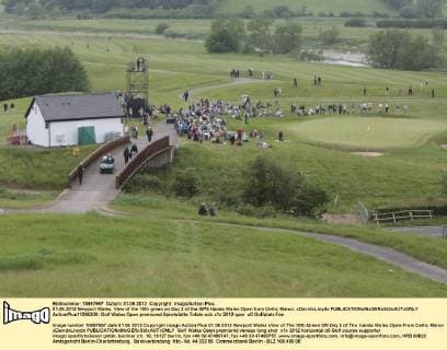 01.06.2012 Newport Wales. VIew of the 10th green on Day 2 of the ISPS Handa Wales Open from Celtic Manor. xDavidxLloydx  ActionPlus11285306