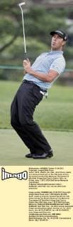 June 1, 2012 - Dublin, OH, USA - Scott Piercy reacts to a barely-missed putt on the 10th green during the second round of the Memorial Tournament at Muirfield Village Golf Club in Dublin, Ohio, on Friday, June 1, 2012. PGA Golf Herren Memorial Touranment - ZUMAm67