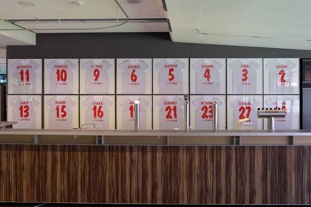 Theke in der Loge Ost 1.FC Köln Gebäude Rheinenergie Stadion Sport