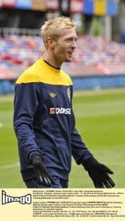 Stockholm Swedens national soccer team trains - in the picture Christian Wilhelmsson - KPkod 08002 