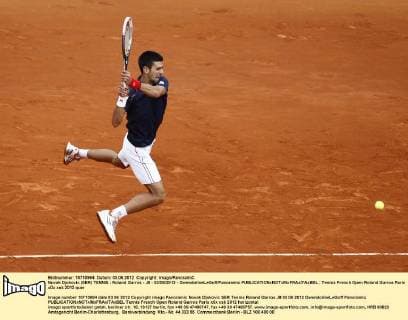 Novak Djokovic (SER) TENNIS : Roland Garros - J8 - 03 06 2012 - GwendolineLeGoff Panoramic 