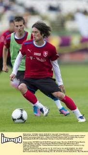 WROCLAW 04.06.2012 TOMAS ROSICKY (Czech Republic ) Training of czech republic national football team before EURO 2012 --  BOR_20120604_485