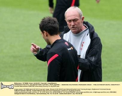 WARSZAWA 04.06.2012 - POLAND NATIONAL FOOTBALL TEAM TRAINING -- GRZEGORZ WOJTKOWIAK, FRANCISZEK SMUDA -  120604PYK017