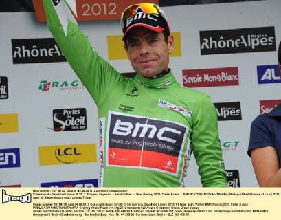 Criterium du Dauphine Libere 2012, 1. Etappe: Seyssins - Saint Vallier -- Bmc Racing 2012, Cadel Evans , 