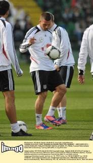 GDANSK 04.06.2012 FIRST TRAINING IN GDANSK PRACTICE GERMANY - UEFA EURO 2012 -- LUKAS PODOLSKI  20120604_PF_PM022