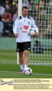 GDANSK 04.06.2012 FIRST TRAINING IN GDANSK PRACTICE GERMANY - UEFA EURO 2012 -- LUKAS PODOLSKI  20120604_PF_PM050