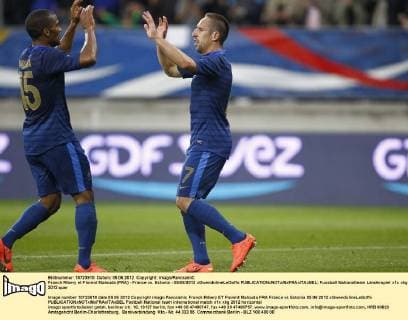 Franck Ribery et Florent Malouda (FRA) - France vs. Estonia - 05 06 2012 xGwendolineLeGoffx 