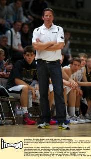 Basketball Berlin 05.06.2012 Länderspiel U20 Herren Deutschland (GER) - Polen (POL) Frank Menz (Bundestrainer GER)