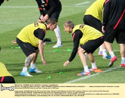 Warsaw - POLAND NATIONAL FOOTBALL TEAM TRAINING IN WARSAW LUDOVIC OBRANIAK RAFAL MURAWSKI --- -  0S3G1637