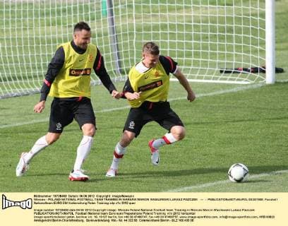 Warsaw - POLAND NATIONAL FOOTBALL TEAM TRAINING IN WARSAW MARCIN WASILEWSKI LUKASZ PISZCZEK --- -  0S3G1659