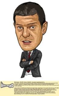 This cartoon illustration for the UEFA European Football Championship 2012 shows head coach Slaven Bilic of Croatia. Cartoons for UEFA European Football Championship 2012  20120521_40430