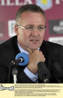 Aston Villa football club held a press conference to announce the appointment of Paul Lambert as their new manager. Villa Park Birmingham 6th June 2012 - EDITORIAL USE ONLY. No use with unauthorised audio, video, data, fixture lists, club league logos or live services. Online in-match use limited to 120 images, no video emulation. No use in betting, games or single club league player publications.