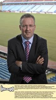 Aston Villa football club held a press conference to announce the appointment of Paul Lambert as their new manager. Villa Park Birmingham 6th June 2012 - EDITORIAL USE ONLY. No use with unauthorised audio, video, data, fixture lists, club league logos or live services. Online in-match use limited to 120 images, no video emulation. No use in betting, games or single club league player publications.