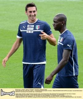 Davide ASTORI, Mario BALOTELLI (Italia) - Training Nationalteam Italien in Krakow - allexsabba