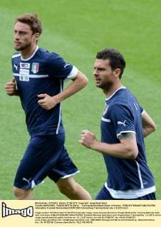 Claudio MARCHISIO, THIAGO MOTTA (Italia) - Training Nationalteam Italien in Krakow - allexsabba