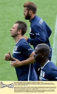 Antonio NOCERINO, Antonio CASSANO, Mario BALOTELLI (Italia) - Training Nationalteam Italien in Krakow - allexsabba
