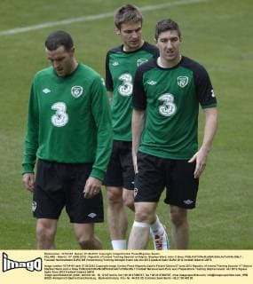 POLAND - Gdynia - 07 JUNE 2012 - Republic of Ireland Training Session at Gdynia. Stephen Ward, John O Shea. 