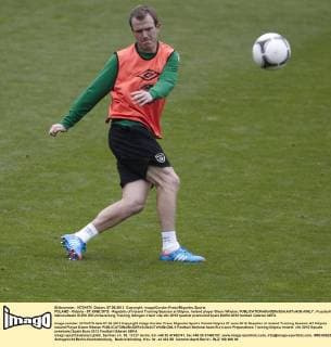 POLAND - Gdynia - 07 JUNE 2012 - Republic of Ireland Training Session at Gdynia. Ireland player Glenn Whelan. 